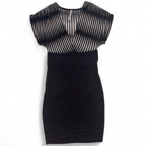 A-gaci Women's Black and White Dress